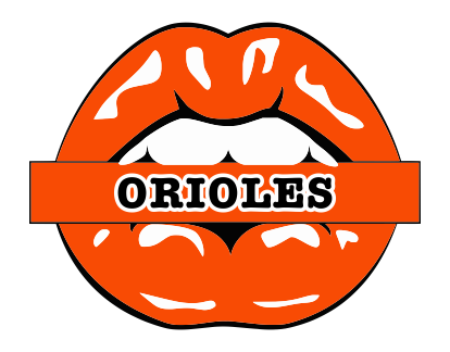 Baltimore Orioles Lips Logo vinyl decal